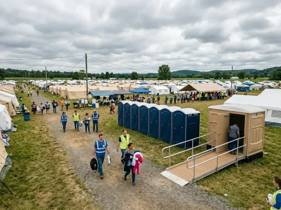 disaster-relief-camp-restrooms-010 — frequently asked questions, Dumpster & Portable Bathrooms Rental in Harrington, DE